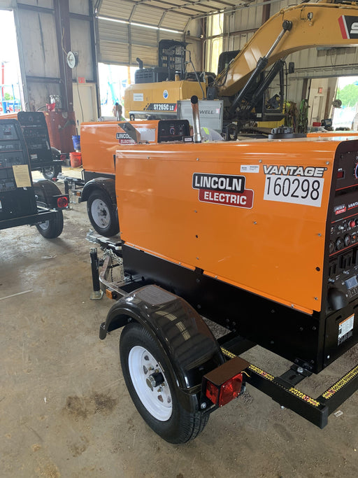 2021 Lincoln Electric Vantage 322 Vantage 322 Ready Pak 3 w/ Decals, ORANGE (includes trailer, cable rack, fender light kit) NO Telematics