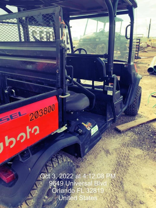 2022 Kubota RTV-X1140W-H Plastic Canopy, Windshield Acrylic Clear, LED Strobe Light, Wire Harness Kit, Back up Alarm