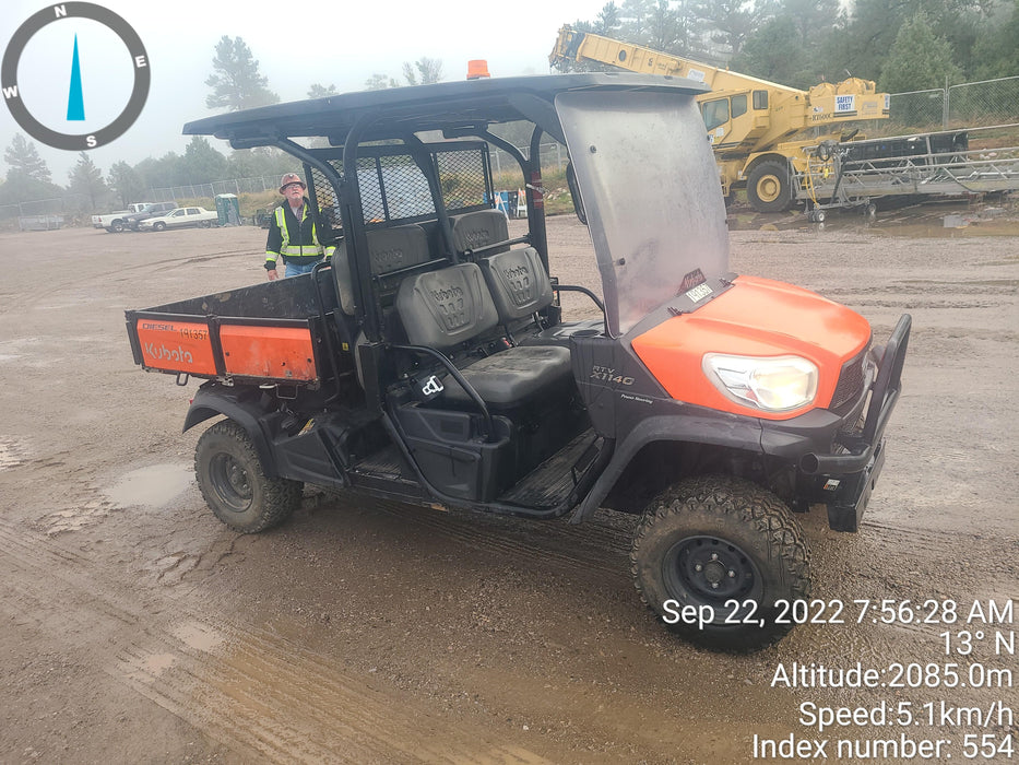 2021 Kubota RTV-X1140W-H Plastic Canopy, Windshield Acrylic Clear, LED Strobe Light, Wire Harness Kit, Back up Alarm