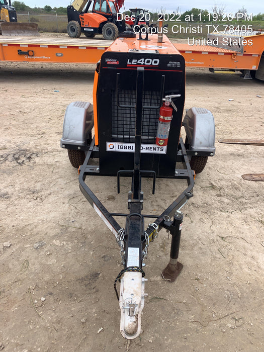 2022 Lincoln Electric LE400 Kubota V1505, Trlr, Cable Rack, Light Kit, ES Decals, T3