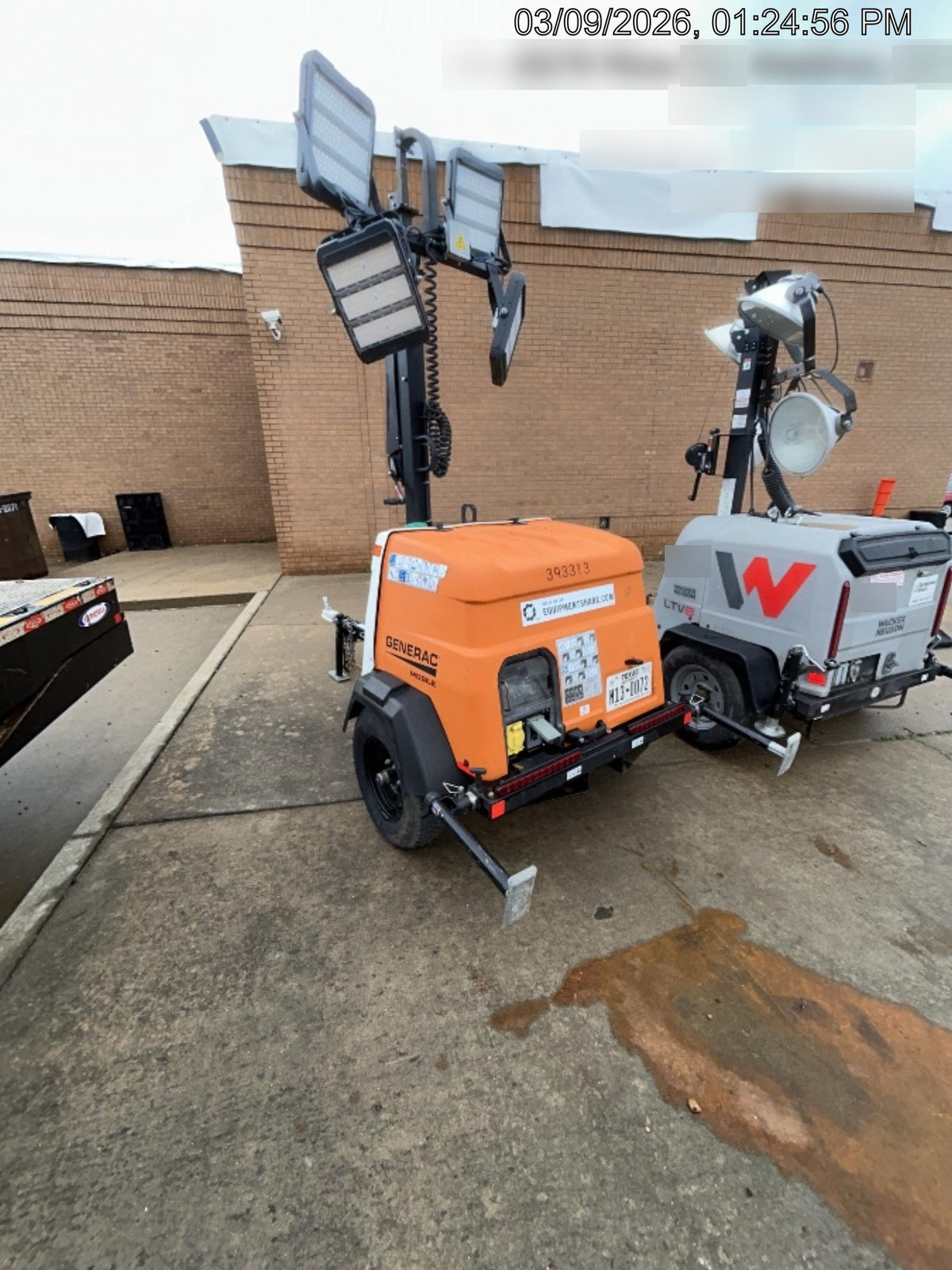 2024 Generac MLT2 Diesel, Flex Switch 120V Input, Powerzone Controller, 
(4) 320W LED Lights, 4kW Generator, 39.9 Gal Fuel Tank, 2" Ball, T3