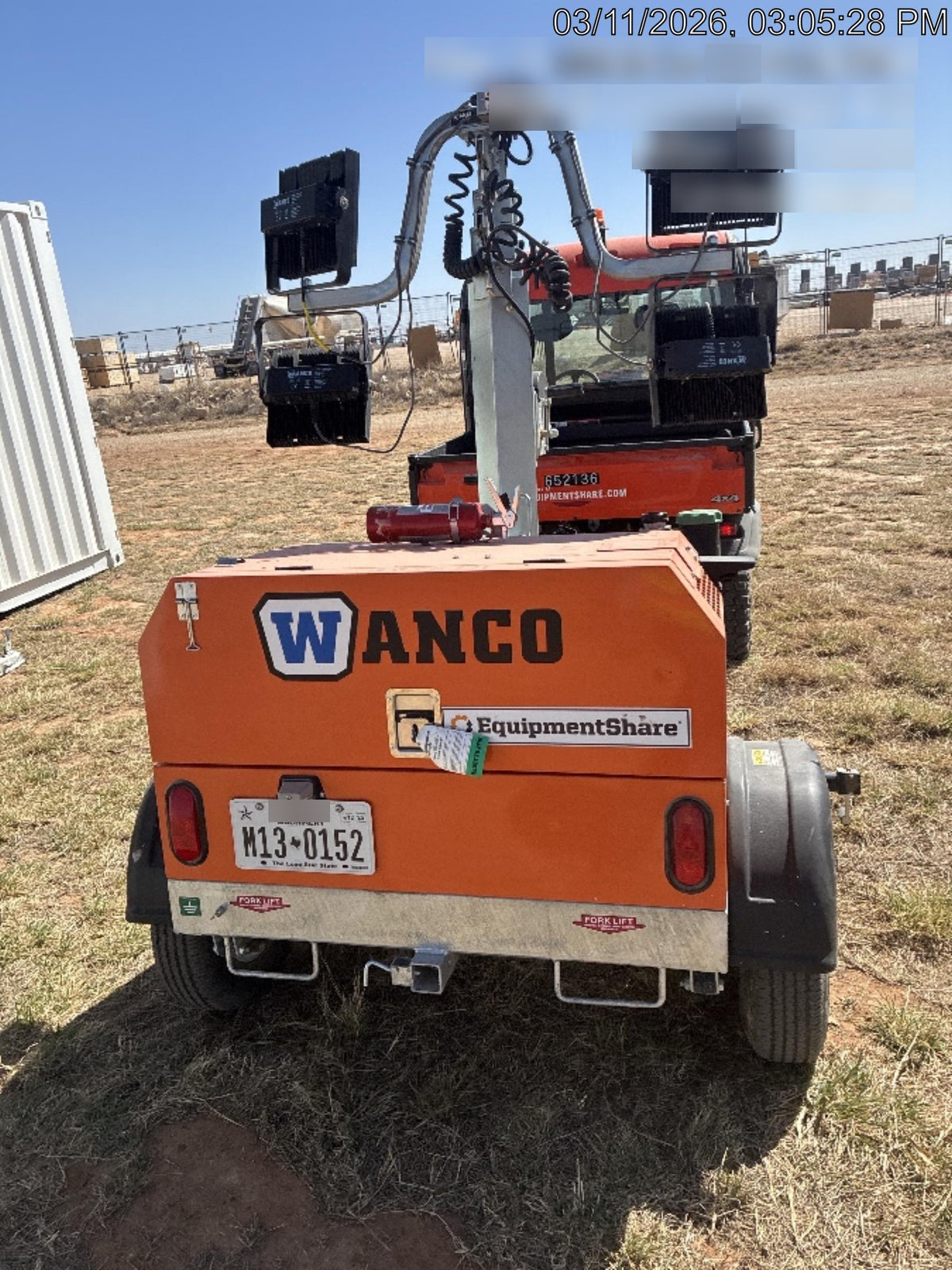 2024 Wanco WLTT-4MM4K Diesel, Deep Sea Controller, Shore Power Plug, Auto Start, (4) 350W LED Floodlights, 4kW Generator, 60 Gal Fuel Tank, 2" Ball, T3