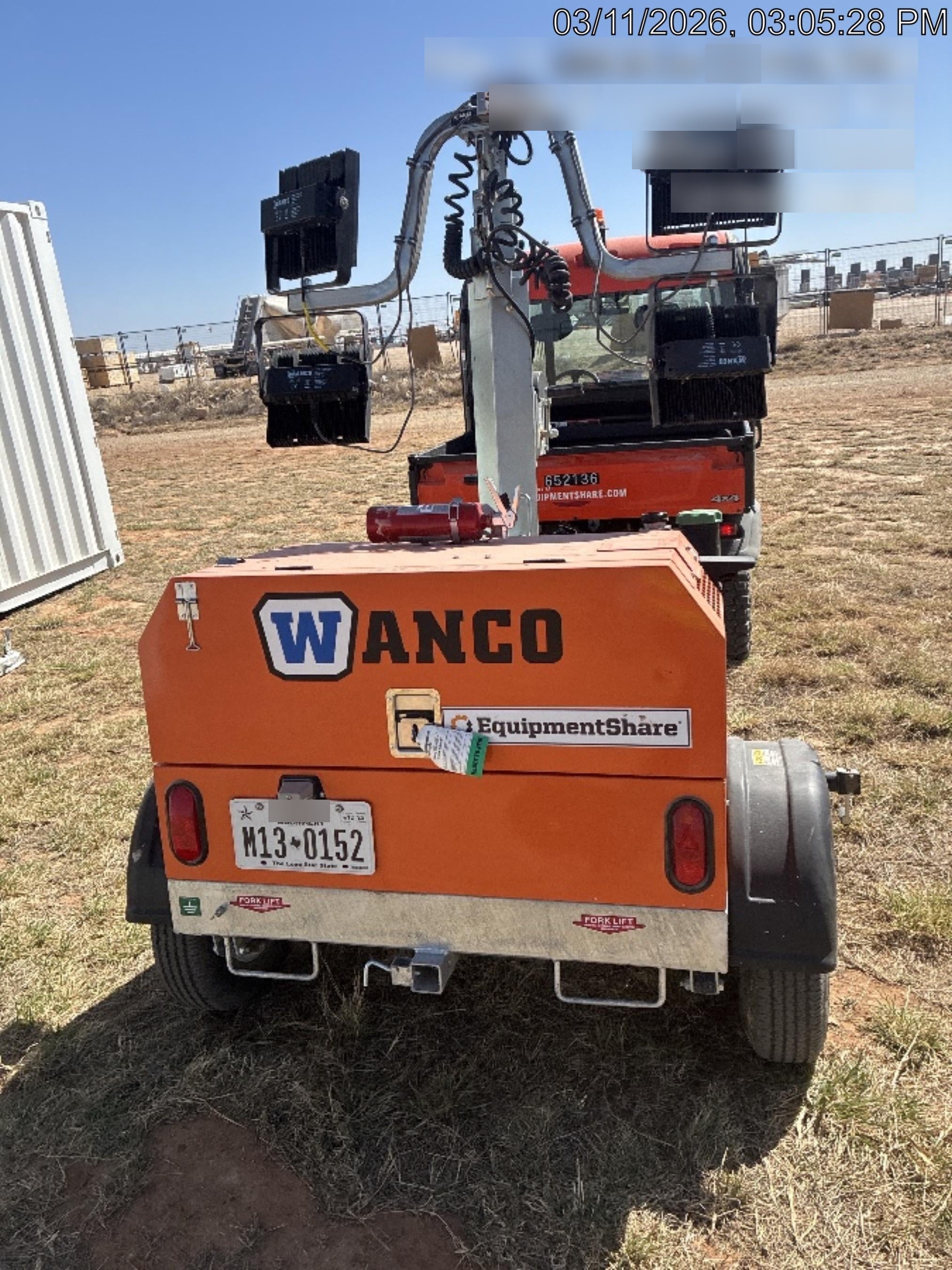 2024 Wanco WLTT-4MM4K Diesel, Deep Sea Controller, Shore Power Plug, Auto Start, (4) 350W LED Floodlights, 4kW Generator, 60 Gal Fuel Tank, 2" Ball, T3