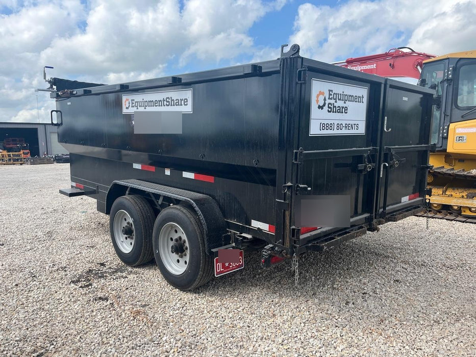 2025 TEXAS PRIDE TRAILERS 14'L x 7'W 5 Cu Yd Trunnion Hydraulic Dump