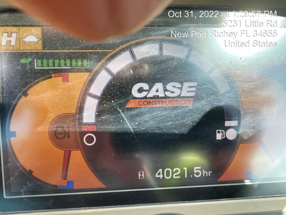 2015 Case CX80C CLOSED CAB, A/C, RUBBER TRACKS PADS, 7'-2" ARM