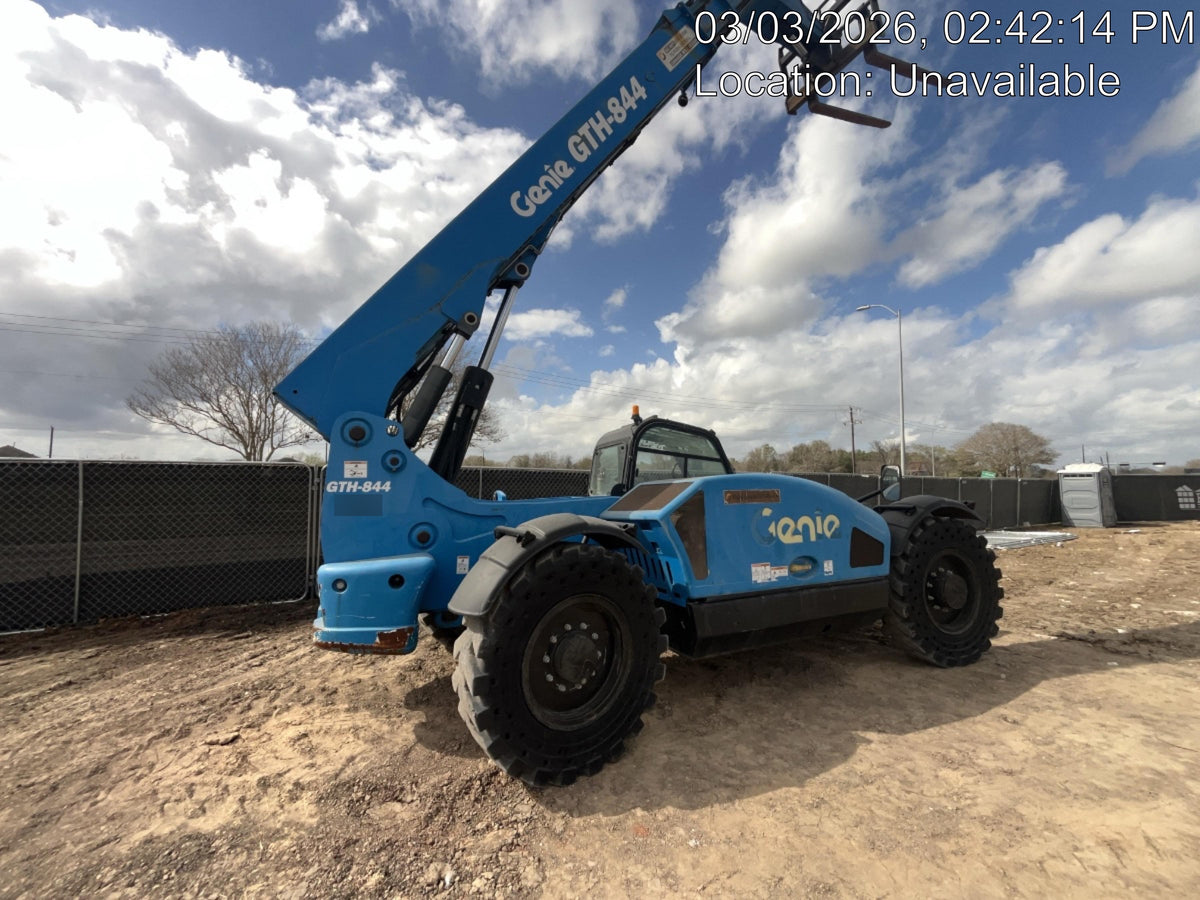 2018 Genie GTH-844 Genie GTH-844 w/Enclosed Cab w/HVAC, Work Lights, Solid Tires, Beacon, 60" Carriage and Forks