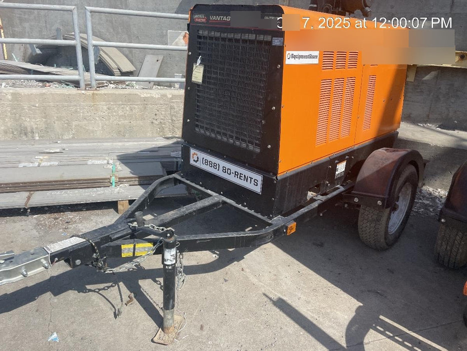 2021 Lincoln Electric Vantage 549X Ready Pak 3, ORANGE (includes trailer, cable rack, fender light kit)