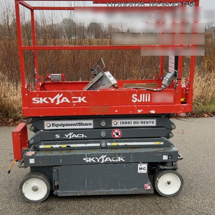 2018 Skyjack SJIII-3219 Standard Rental Specs