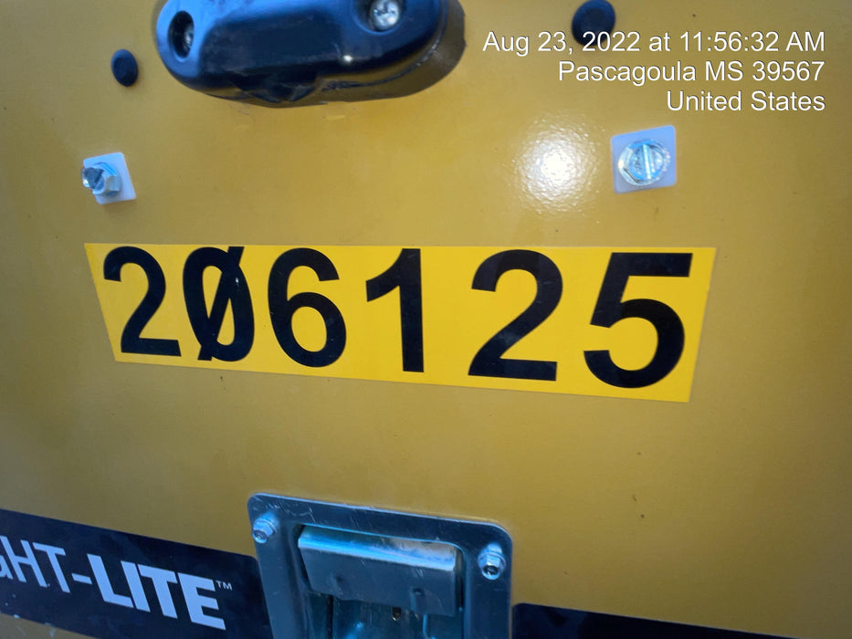2022 Allmand NLV3GR (4) LED Light Fixture 350W, 23' Vertical Mast, 3kW Prime, Towable, Deep Sea L401, Leveling Jacks, Yanmar T4F 5.8hp