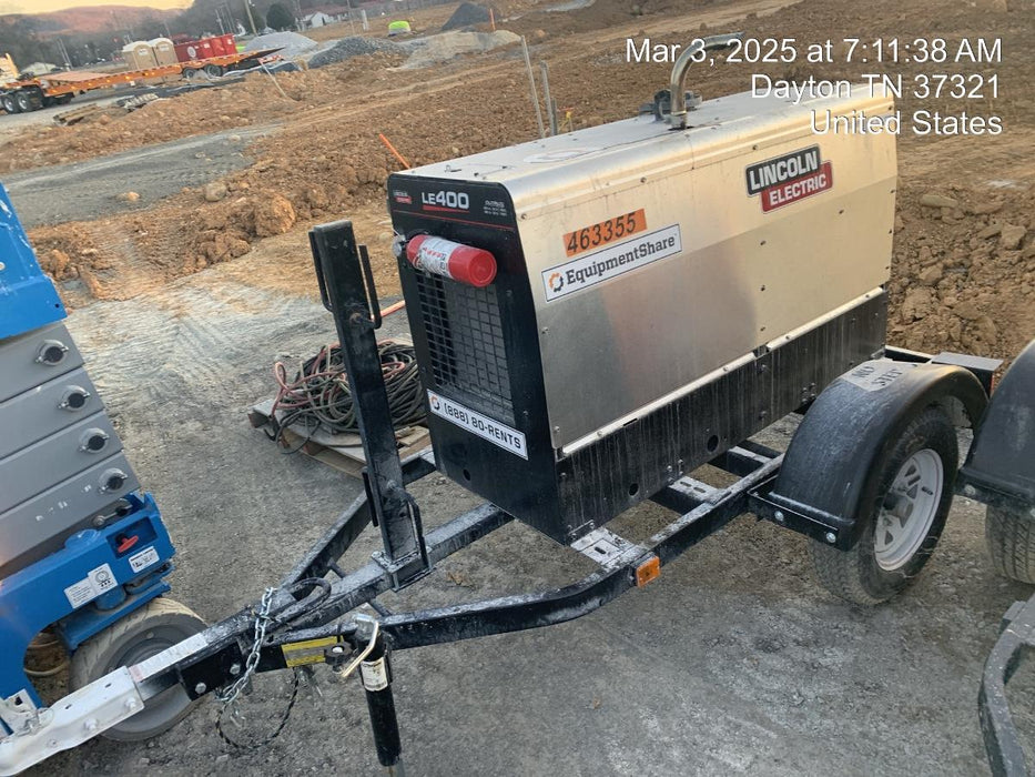 2024 Lincoln Electric LE400 Kubota V1505, Trlr, Cable Rack, Light Kit, ES Decals, T3