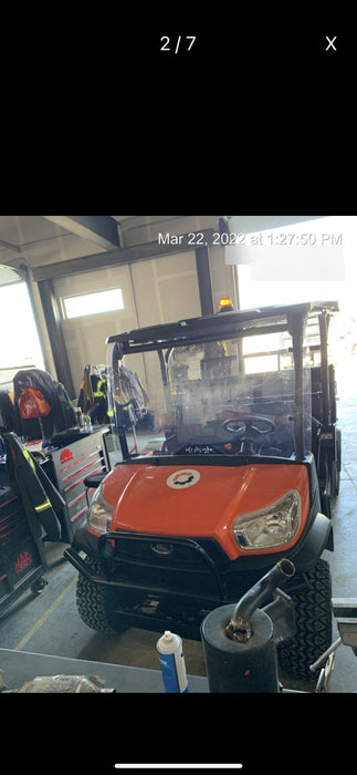 2022 Kubota RTV-X1140W-H Plastic Canopy, Windshield Acrylic Clear, LED Strobe Light, Wire Harness Kit, Back up Alarm