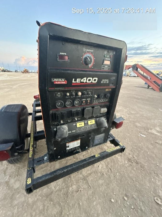 2022 Lincoln Electric LE400 Kubota V1505, Trlr, Cable Rack, Light Kit, ES Decals, T3