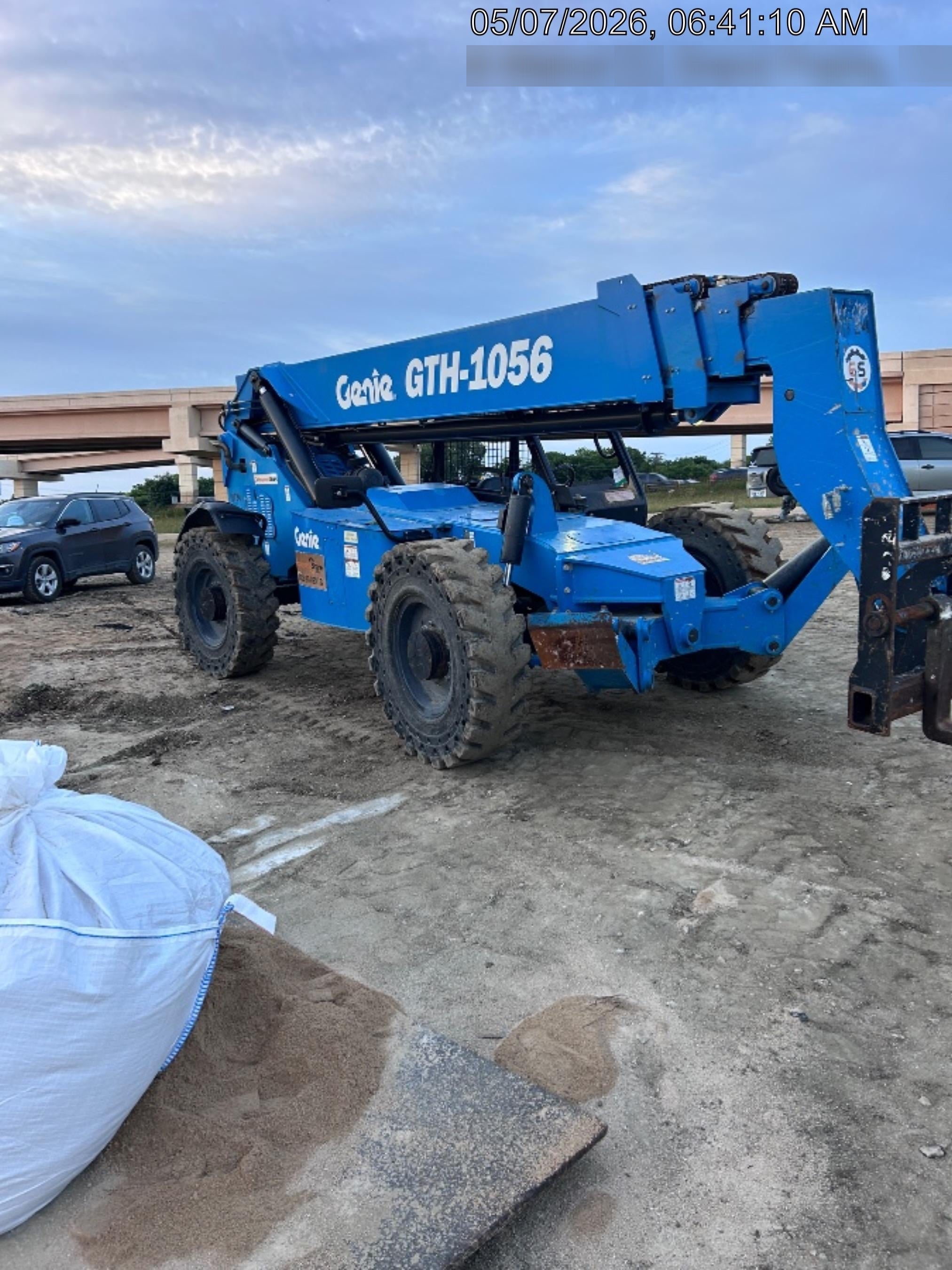 2018 Genie GTH-1056 Genie GTH-1056 w/Open ROPS, FF Tires, Work Light/Beacon, 60" Carriage and Forks