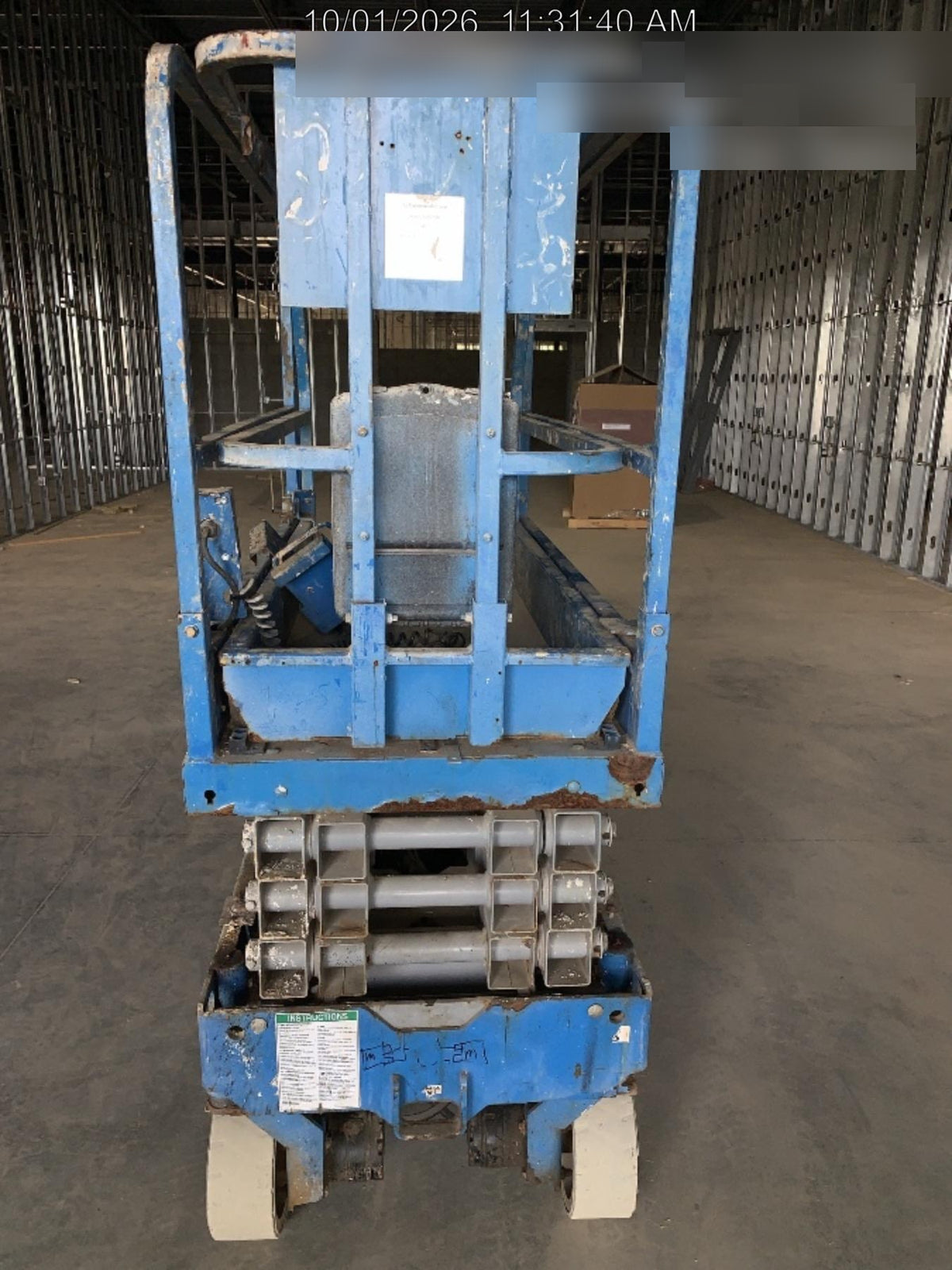2019 Genie GS-1930 Fixed Rails with Chain Entry