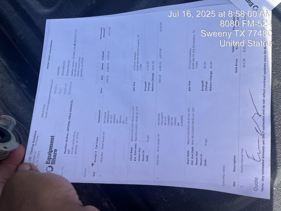 2024 MICHIGAN PNEUMATIC MP-133-ORANGE-NEP