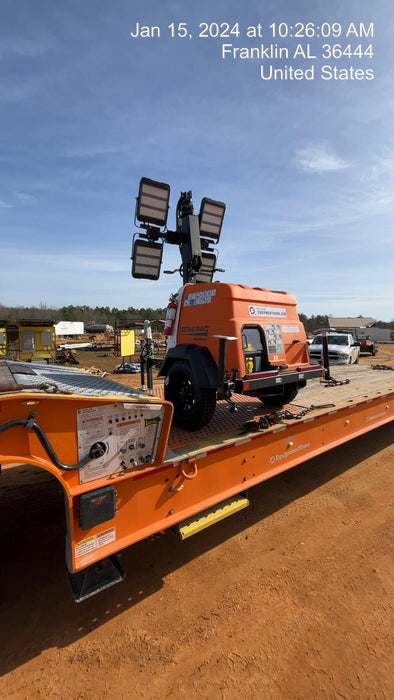 2023 Generac MLT2 Diesel, Flex Switch 120V Input, Powerzone Controller, 
(4) 320W LED Lights, 4kW Generator, 39.9 Gal Fuel Tank, 2" Ball, T3
