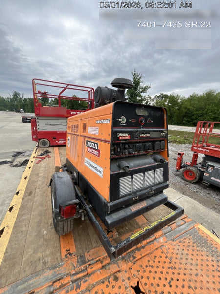 2021 Lincoln Electric Vantage 549X Ready Pak 3, ORANGE (includes trailer, cable rack, fender light kit)