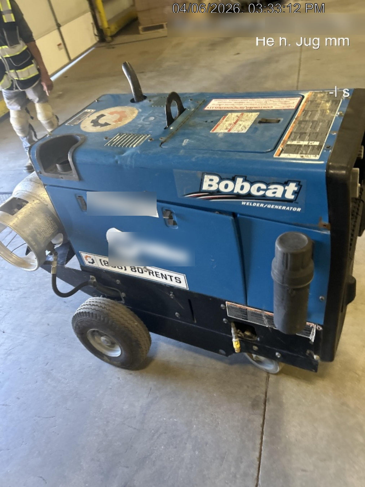 2019 Miller Electric BOBCAT 250 Standard w/Running Gear, Bracket, Hose
