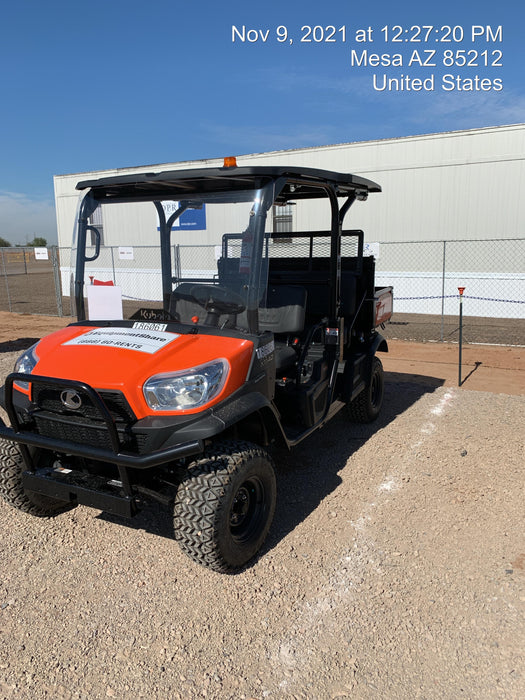 2021 Kubota RTV-X1140W-H Plastic Canopy, Windshield Acrylic Clear, LED Strobe Light, Wire Harness Kit, Back up Alarm