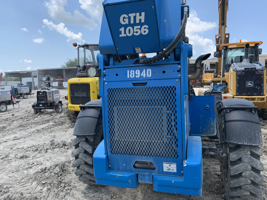 2018 Genie GTH-1056 Genie GTH-1056 w/Enclosed Cab w/HVAC, Work Lights, Solid Tires, Beacon, 60" Carriage and Forks