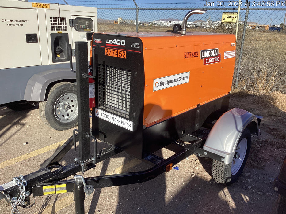 2022 Lincoln Electric LE400 Kubota V1505, Trlr, Cable Rack, Light Kit, ES Decals, T3