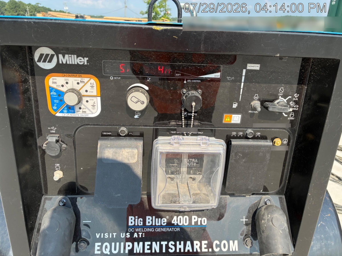 2026 MILLER ELECTRIC BIG BLUE 400
