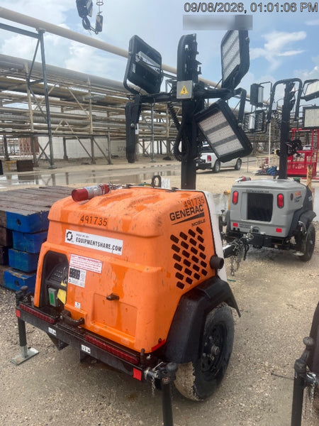 2025 Generac MLTS-4 Diesel, Mitsubishi L2E, 7.1 hp @1800 rpm, Flex Switch 120V Input, Powerzone Controller, (4) 320W LED Lights, 4kW Generator, 39.9 Gal Fuel Tank, 2" Ball, ES Decals