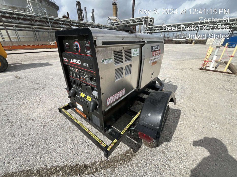 2024 Lincoln Electric LE400 Kubota V1505, Trlr, Cable Rack, Light Kit, ES Decals, T3