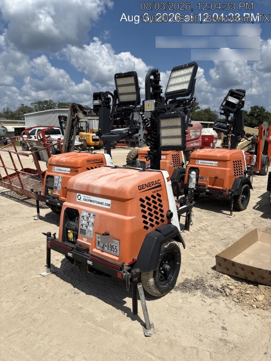 2023 Generac MLT2 Diesel, Flex Switch 120V Input, Powerzone Controller, 
(4) 320W LED Lights, 4kW Generator, 39.9 Gal Fuel Tank, 2" Ball, T3