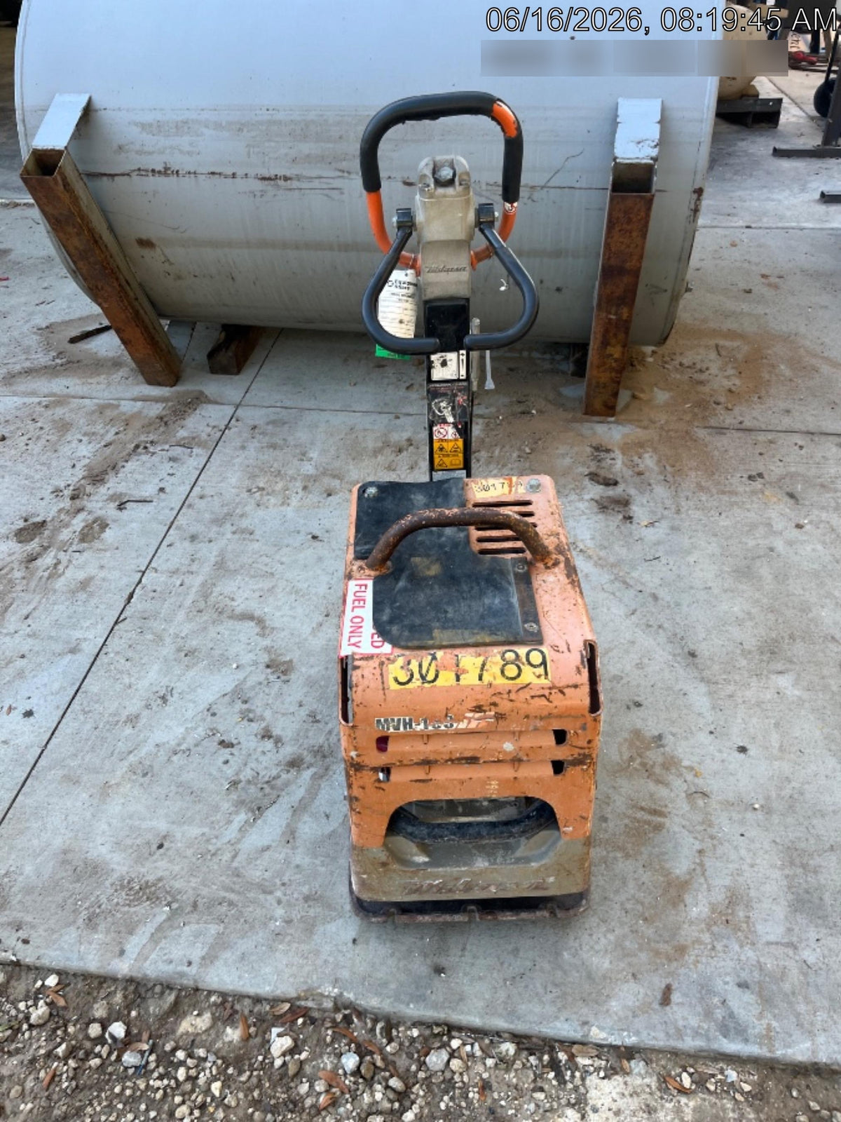 2023 Multiquip MVH158 Honda GX200, 17" Plate, Gas