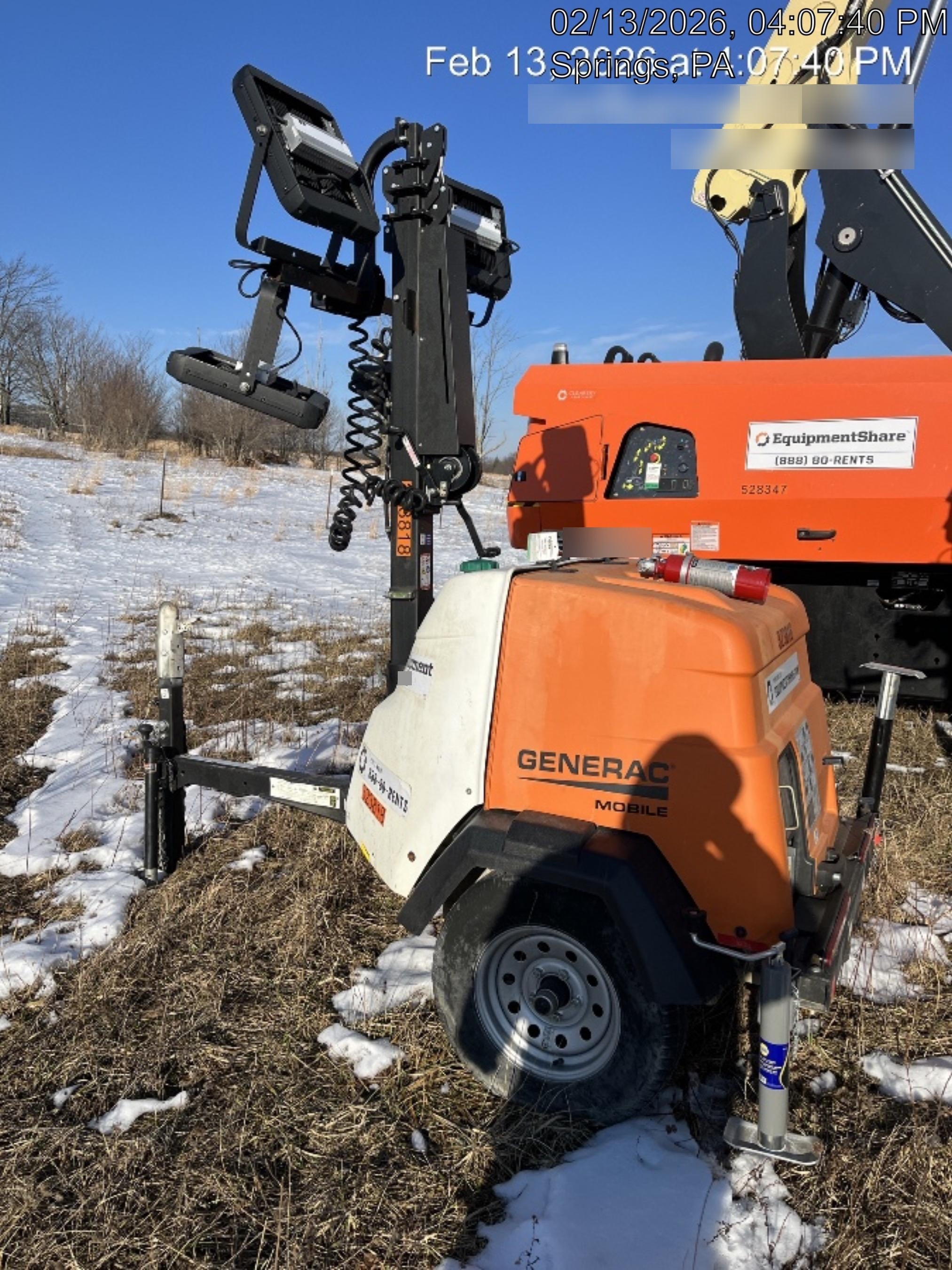 2023 Generac MLT2 Diesel, Flex Switch 120V Input, Powerzone Controller, (4) 320W LED Lights, 4kW Generator, 39.9 Gal Fuel Tank, 2" Ball, T3