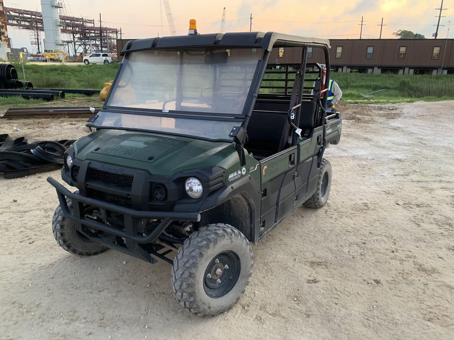 2019 Kawasaki Mule PRO-DXT Standard Options, Backup Alarm, Beacon, Plastic Hard Top, Poly Windshield, Horn Kit