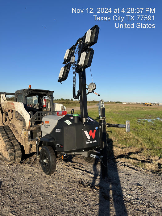 2024 Wacker Neuson LTT4 Diesel, Kohler KDW702, Deep Sea Controller, Auto Start, LED 320W, Bypass Outlet, T3
