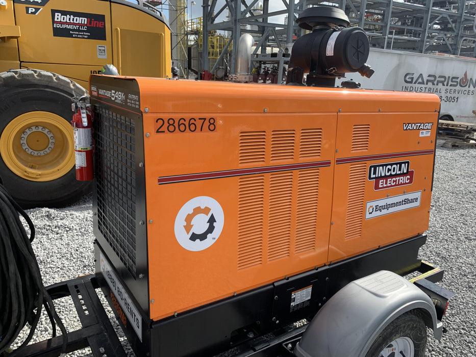 2022 Lincoln Electric Vantage 549X Crosslink Technology, Trailer Mounted, ES Decals, T3