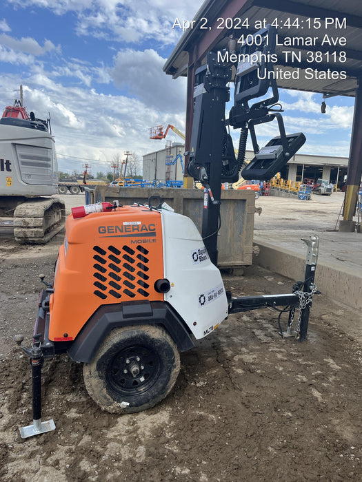 2024 Generac MLT2 Diesel, Flex Switch 120V Input, Powerzone Controller, 
(4) 320W LED Lights, 4kW Generator, 39.9 Gal Fuel Tank, 2" Ball, T3