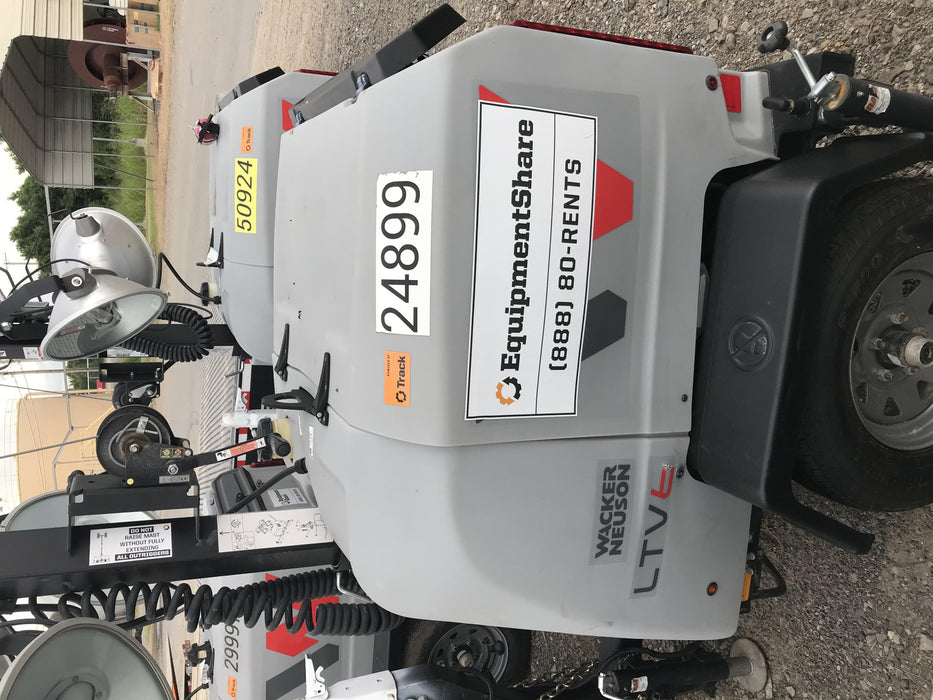 2019 Wacker Neuson LTV6L-MH Wacker Neuson LTV6L Mobile Light Tower w/Fuel Level Sensor Installed