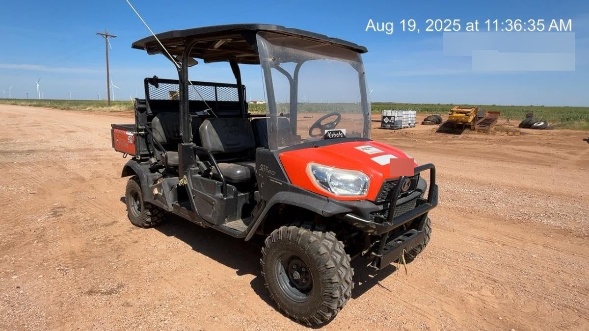 2022 Kubota RTV-X1140W-H Plastic Canopy, Windshield Acrylic Clear, LED Strobe Light, Wire Harness Kit, Back up Alarm