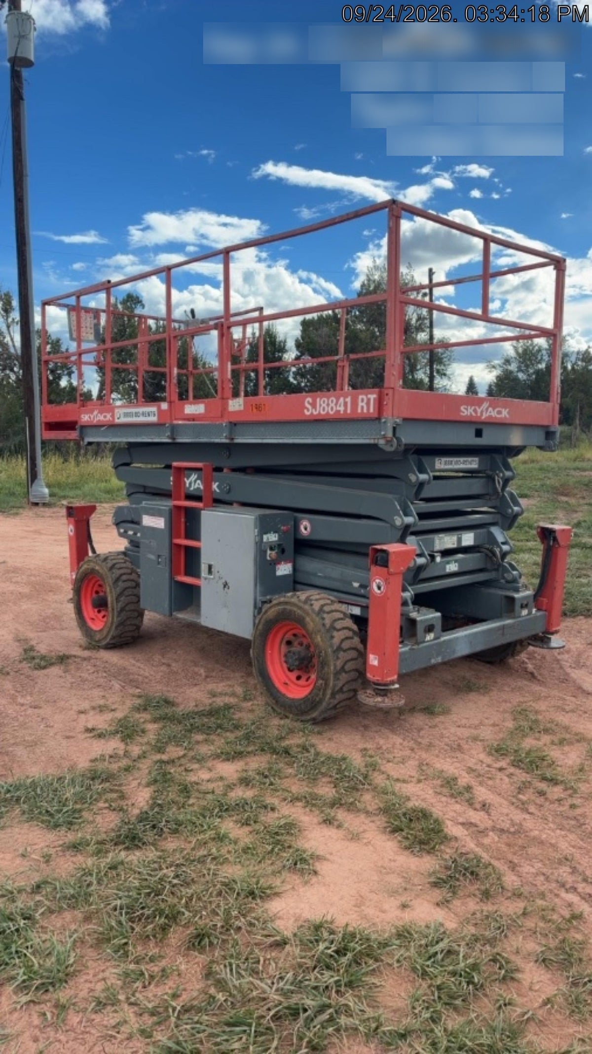 2016 SKYJACK SJ8841 RT