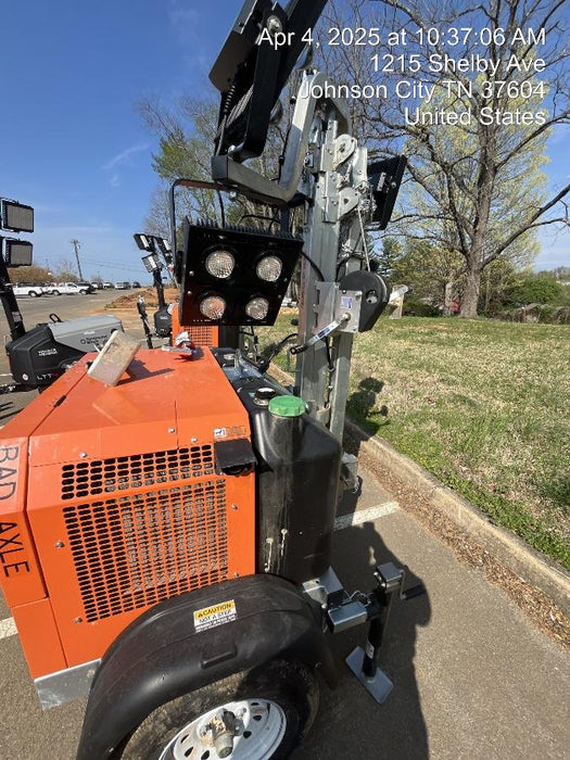 2025 Wanco WLTT-4MM4K Diesel, Mitsubishi L2E, 9.0HP @1800 rpm, Deep Sea Controller, Shore Power Plug, Auto Start, (4) 350W LED Floodlights, 4kW Generator, 60 Gal Fuel Tank, 2" Ball, T3