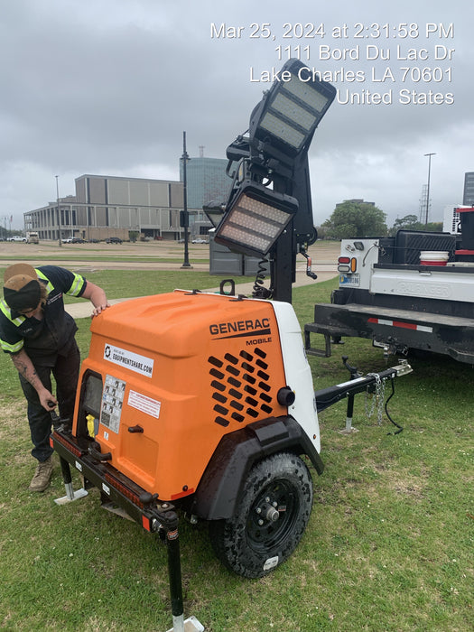 2023 Generac MLT2 Diesel, Flex Switch 120V Input, Powerzone Controller, 
(4) 320W LED Lights, 4kW Generator, 39.9 Gal Fuel Tank, 2" Ball, T3