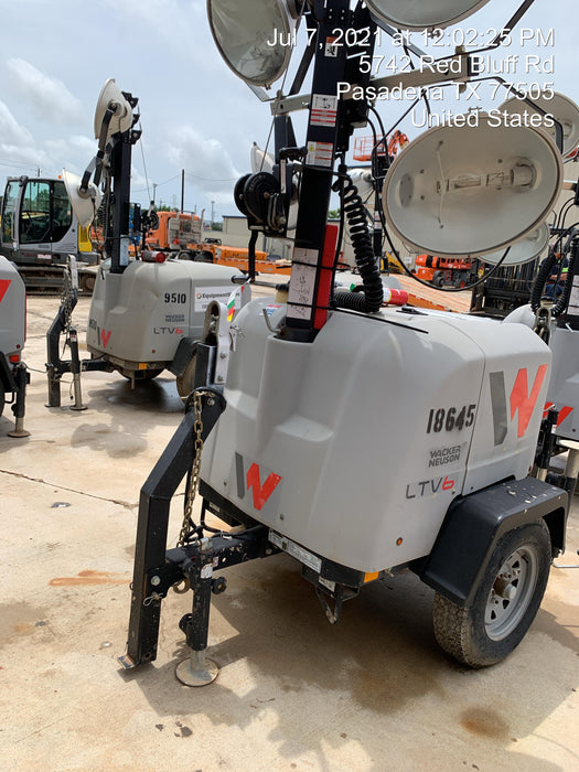 2018 Wacker Neuson LTV6L-MH Wacker Neuson LTV6L Mobile Light Tower w/Fuel Level Sensor Installed
