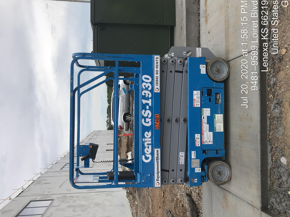 2016 Genie GS-1930 Standard Rental Specs