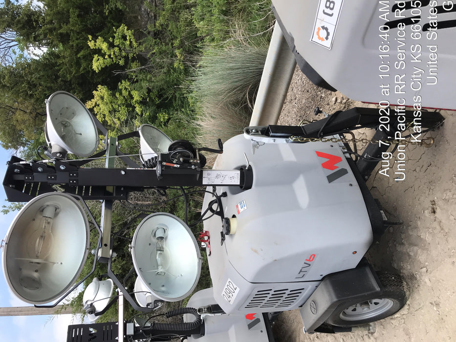 2019 Wacker Neuson LTV6L-MH Wacker Neuson LTV6L Mobile Light Tower w/Fuel Level Sensor Installed