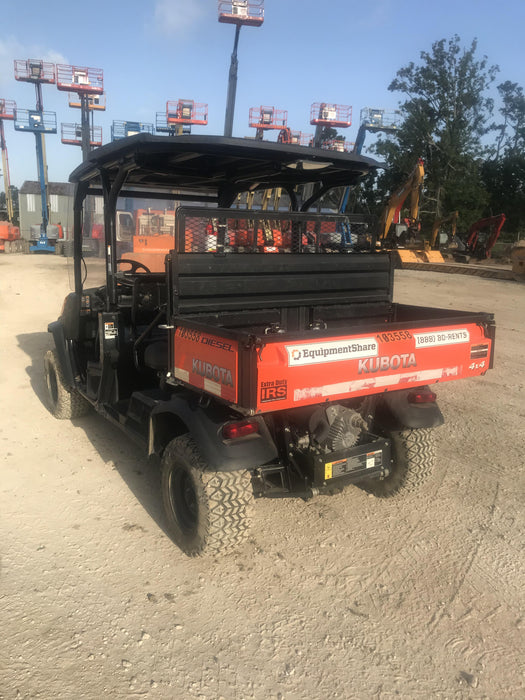 Kubota RTV-X1140W-H 4WD utility cart -LED strobe -Windshield tempered glass -Plastic canopy -Wire harness kit -Backup alarm