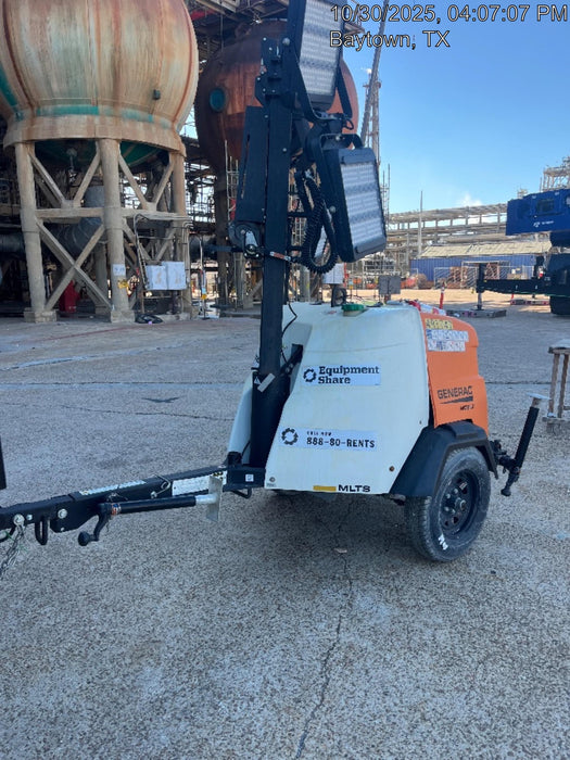 2025 Generac MLTS-4 Diesel, Mitsubishi L2E, 7.1 hp @1800 rpm, Flex Switch 120V Input, Powerzone Controller, (4) 320W LED Lights, 4kW Generator, 39.9 Gal Fuel Tank, 2" Ball, ES Decals