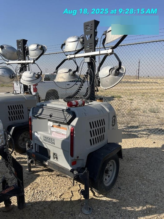2018 Wacker Neuson LTV6L-MH Wacker Neuson LTV6L Mobile Light Tower w/Fuel Level Sensor Installed