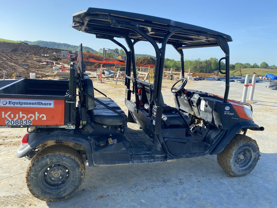 2022 Kubota RTV-X1140W-H Plastic Canopy, Windshield Acrylic Clear, LED Strobe Light, Wire Harness Kit, Back up Alarm