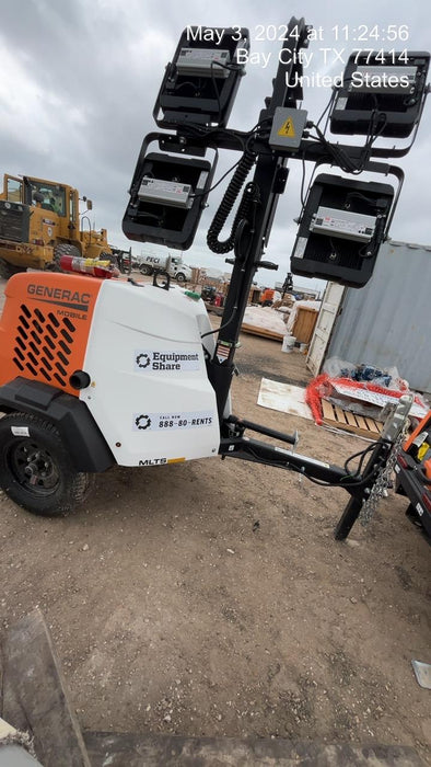 2024 Generac MLT2 Diesel, Flex Switch 120V Input, Powerzone Controller, 
(4) 320W LED Lights, 4kW Generator, 39.9 Gal Fuel Tank, 2" Ball, T3