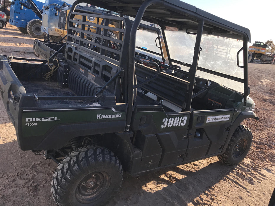 2019 Kawasaki Mule PRO-DXT Standard Options, Backup Alarm, Beacon, Plastic Hard Top, Poly Windshield, Horn Kit