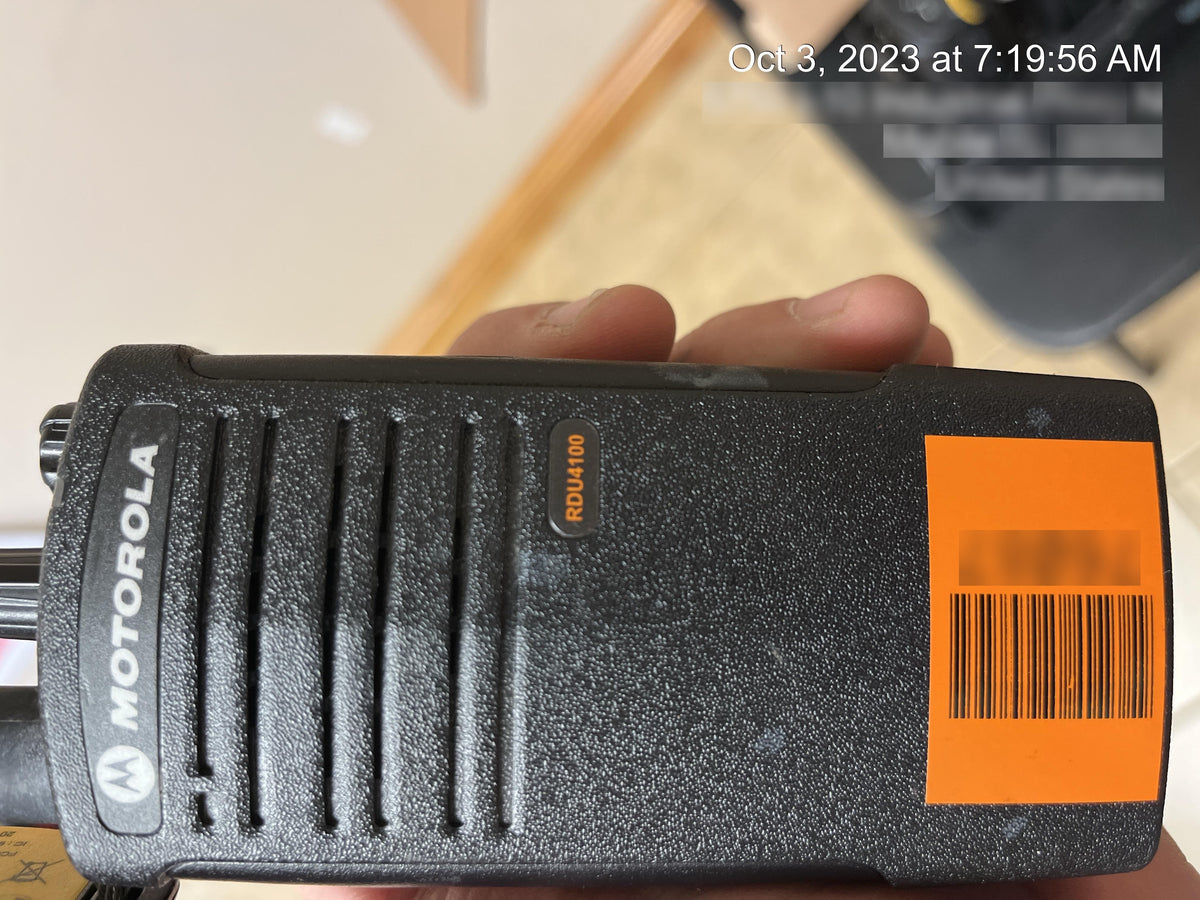 2020 MOTOROLA RDU4100